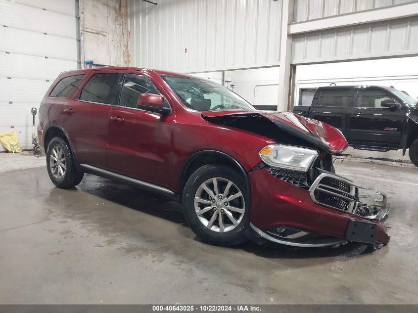 2016 Dodge Durango Sxt VIN: 1C4RDJAGXGC369891 Lot: 40643025