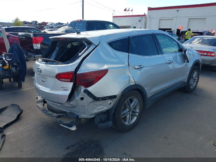 VIN 5XYZTDLB6JG572656 2018 Hyundai Santa Fe, Sport... no.4