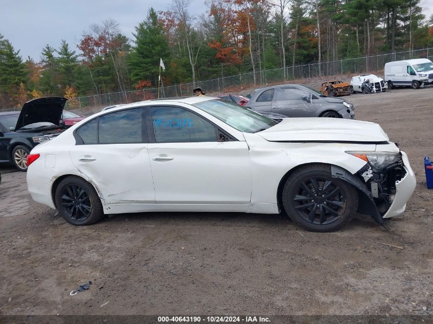 2016 Infiniti Q50 2.0T Base/2.0T Premium VIN: JN1CV7AP4GM200498 Lot: 40643190