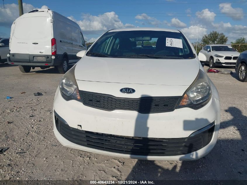 2016 Kia Rio Lx VIN: KNADM4A38G6640645 Lot: 40643234