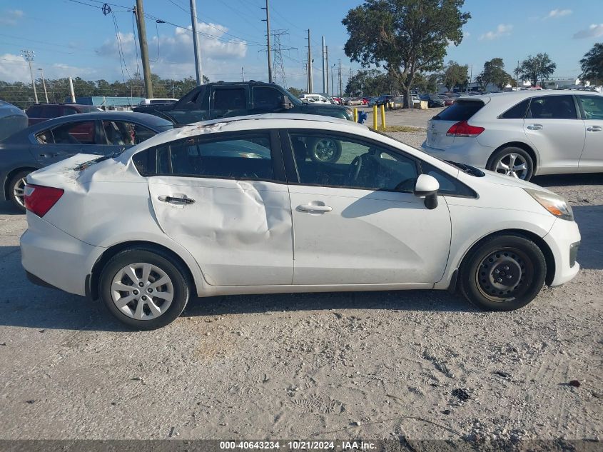 2016 Kia Rio Lx VIN: KNADM4A38G6640645 Lot: 40643234