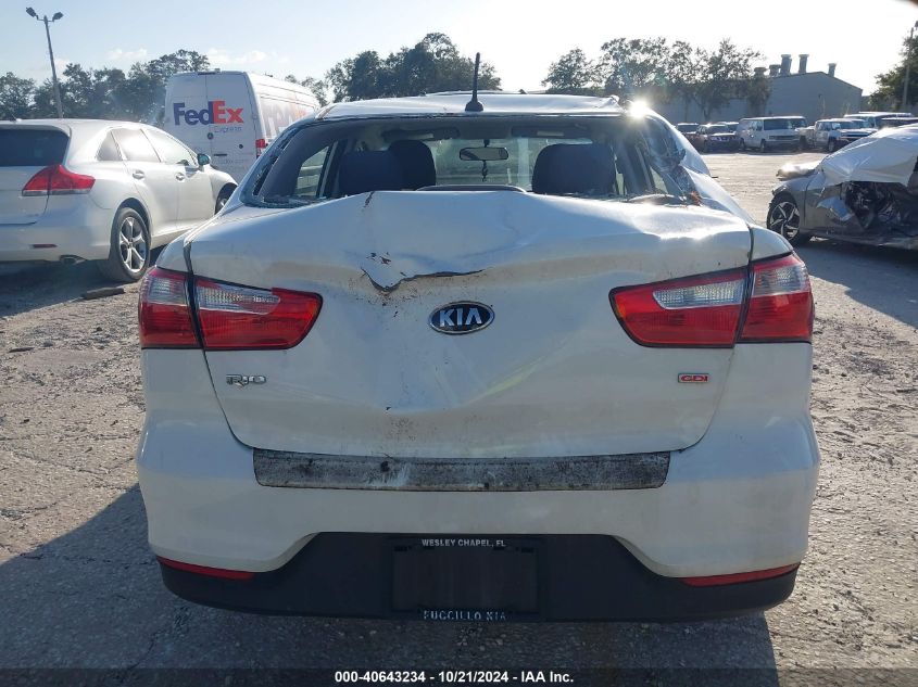 2016 Kia Rio Lx VIN: KNADM4A38G6640645 Lot: 40643234