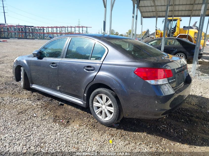 2011 Subaru Legacy 2.5I Premium VIN: 4S3BMBC69B3213510 Lot: 40643275