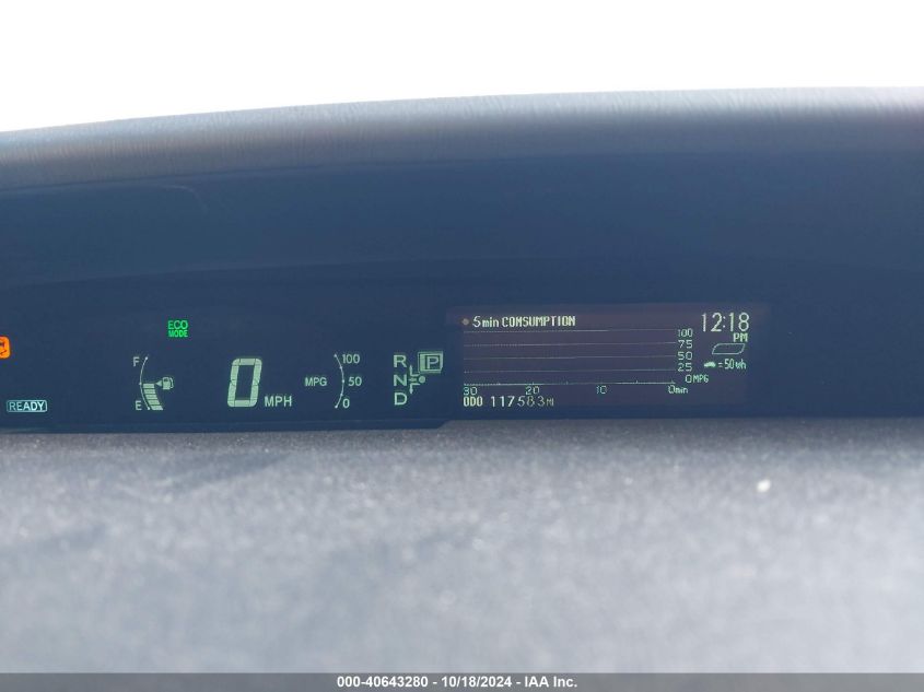 2011 Toyota Prius Two VIN: JTDKN3DU9B5366425 Lot: 40643280