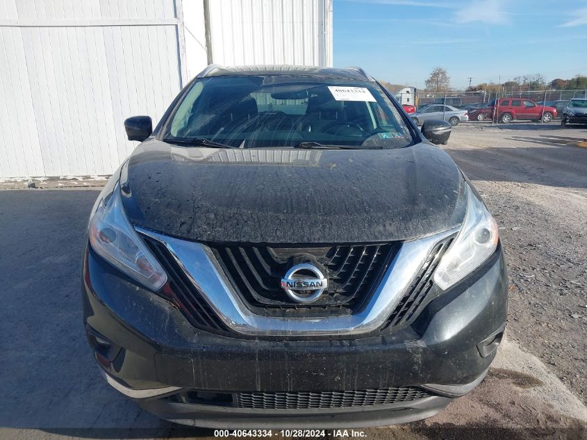 2017 Nissan Murano S/Sl/Sv/Platinum VIN: 5N1AZ2MH3HN192417 Lot: 40643334