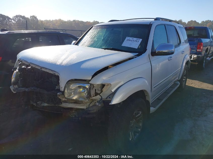 2007 Toyota Sequoia Limited V8 VIN: 5TDBT48A37S285708 Lot: 40643353