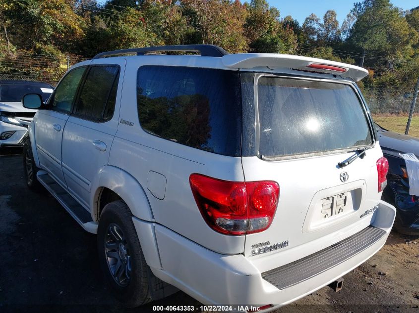 2007 Toyota Sequoia Limited V8 VIN: 5TDBT48A37S285708 Lot: 40643353