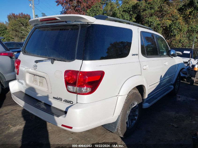 2007 Toyota Sequoia Limited V8 VIN: 5TDBT48A37S285708 Lot: 40643353