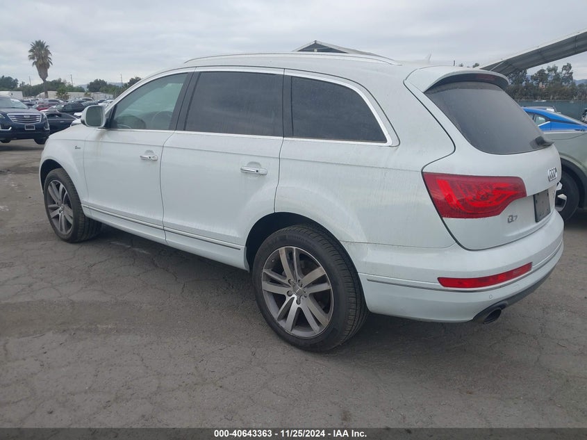 Vin: wa1lgafe8fd006237, lot: 41132508, audi q7 3.0t premium 20153