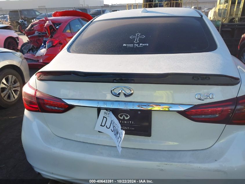 2020 Infiniti Q50 Luxe VIN: JN1EV7AP7LM203981 Lot: 40643391