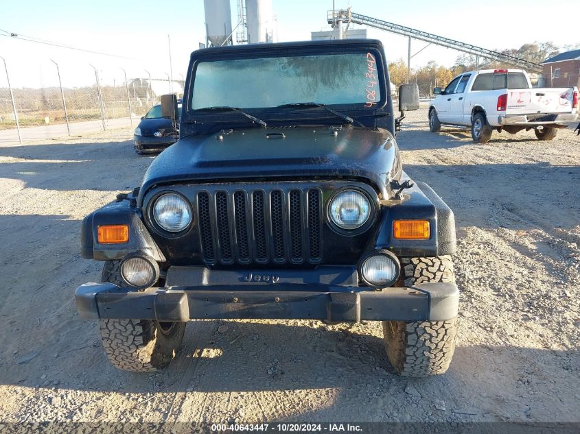 2000 Jeep Wrangler / Tj Sport VIN: 1J4FA49S9YP745457 Lot: 40643447