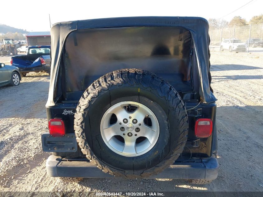 2000 Jeep Wrangler / Tj Sport VIN: 1J4FA49S9YP745457 Lot: 40643447