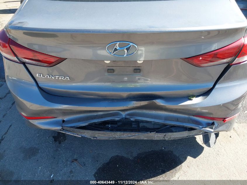 VIN KMHD84LF2HU169938 2017 HYUNDAI ELANTRA SE