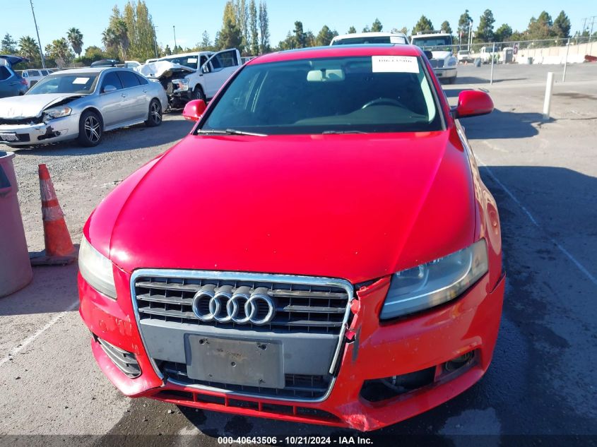 2009 Audi A4 2.0T Premium VIN: WAUJF78KX9N068269 Lot: 40643506