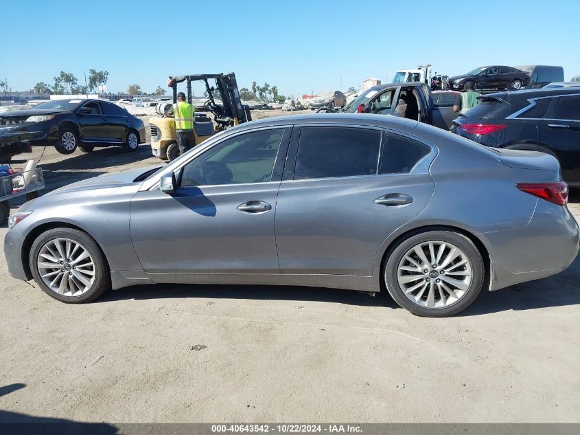 2021 Infiniti Q50 Luxe VIN: JN1EV7BP6MM705848 Lot: 40643542