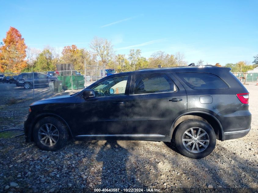 2014 Dodge Durango Limited VIN: 1C4RDJDG3EC599233 Lot: 40643587