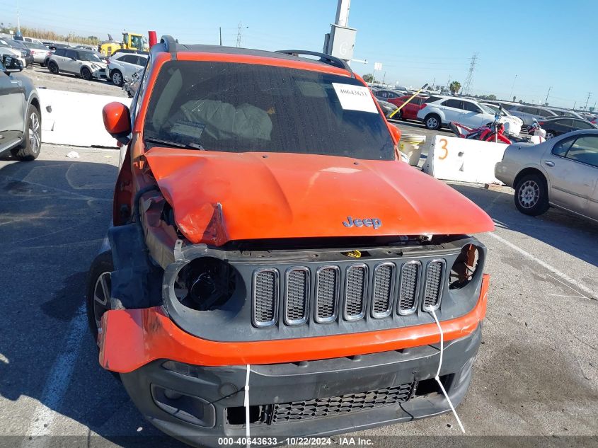 2015 Jeep Renegade Latitude VIN: ZACCJABT3FPC08724 Lot: 40643633