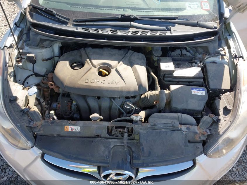 2013 Hyundai Elantra Gls VIN: KMHDH4AE5DU795567 Lot: 40643690