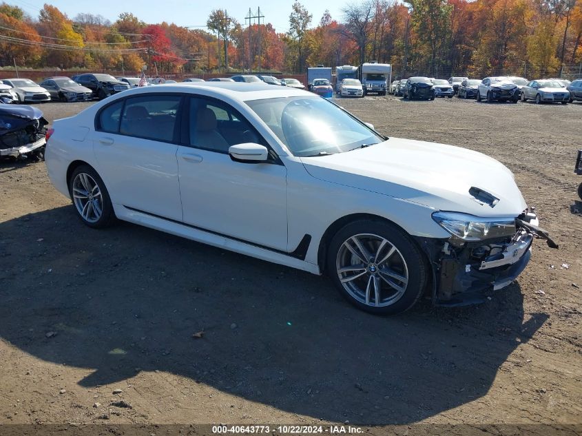 VIN WBA7E4C50KGV28496 2019 BMW 7 Series, 740I Xdrive no.1