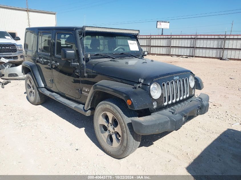 2017 Jeep Wrangler Unlimited Sahara 4X4 VIN: 1C4BJWEG9HL669182 Lot: 40643775