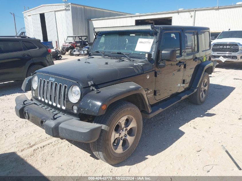 2017 Jeep Wrangler Unlimited Sahara 4X4 VIN: 1C4BJWEG9HL669182 Lot: 40643775