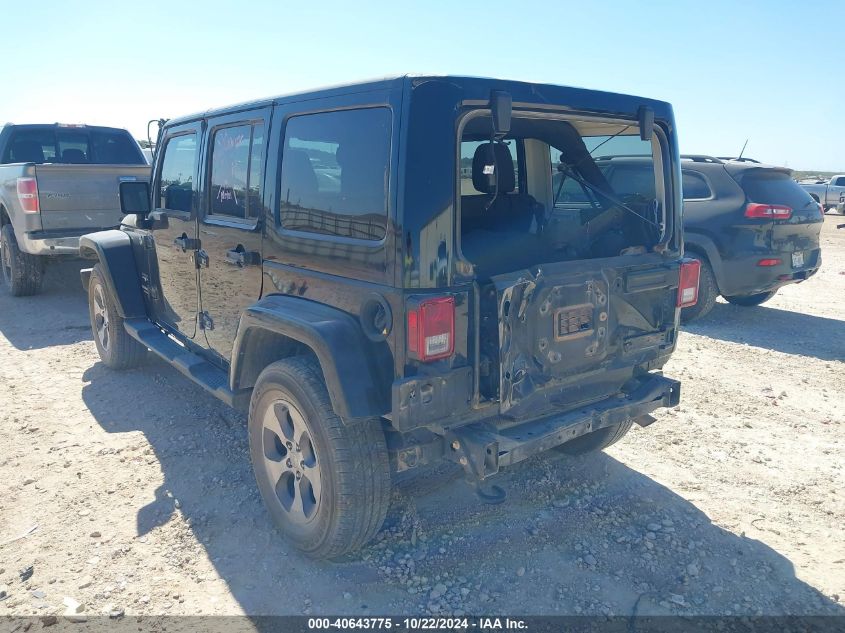 2017 Jeep Wrangler Unlimited Sahara 4X4 VIN: 1C4BJWEG9HL669182 Lot: 40643775