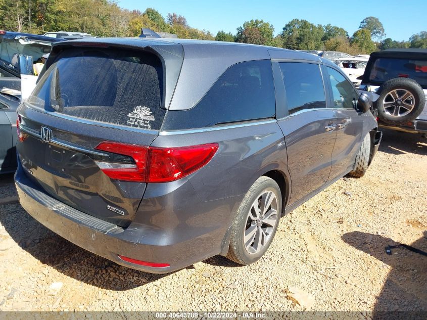 2022 Honda Odyssey Touring VIN: 5FNRL6H85NB069030 Lot: 40643789