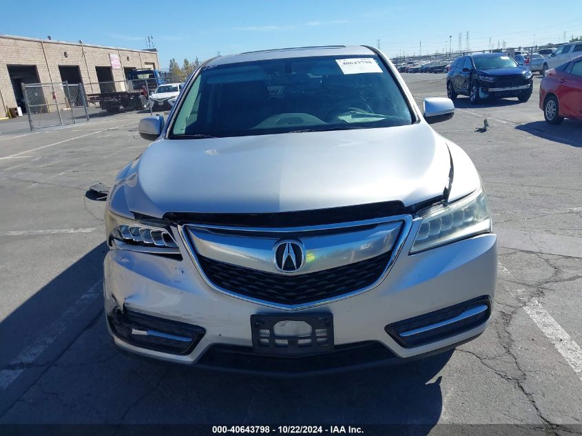 2014 Acura Mdx VIN: 5FRYD3H21EB002569 Lot: 40643798