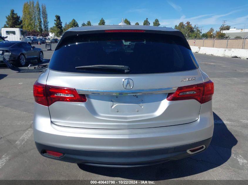 2014 Acura Mdx VIN: 5FRYD3H21EB002569 Lot: 40643798