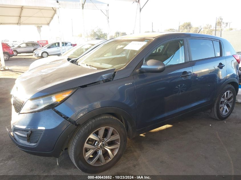 2016 Kia Sportage Lx VIN: KNDPBCAC2G7803283 Lot: 40643852