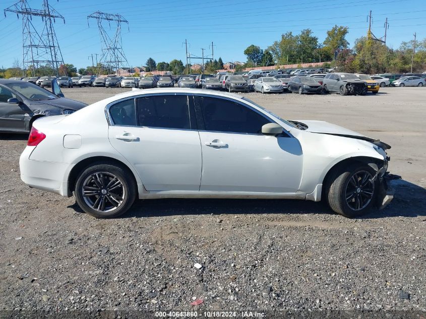 2011 Infiniti G37X VIN: JN1CV6AR4BM412774 Lot: 40643860