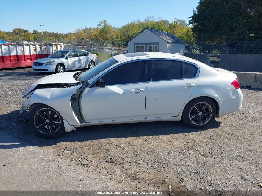 2011 Infiniti G37X VIN: JN1CV6AR4BM412774 Lot: 40643860