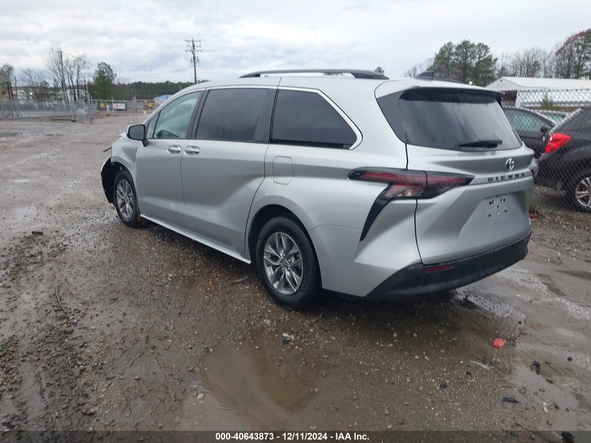 Vin: 5tdjrkec4rs182207, lot: 41133018, toyota sienna xle 20243