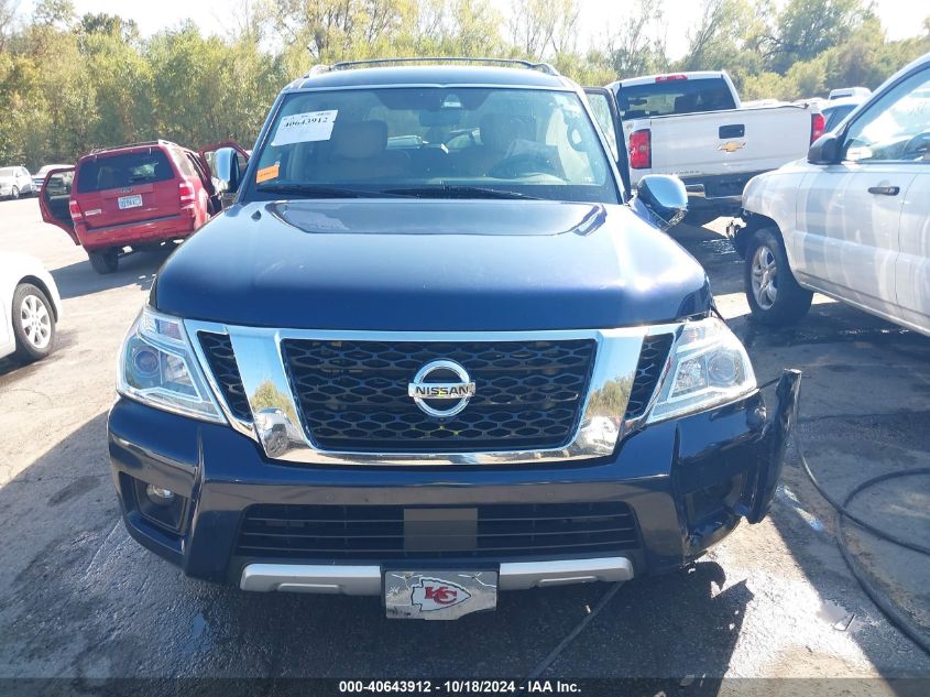 2018 Nissan Armada Platinum VIN: JN8AY2NE7J9731524 Lot: 40643912