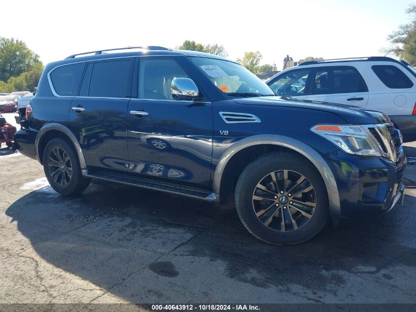 2018 Nissan Armada Platinum VIN: JN8AY2NE7J9731524 Lot: 40643912