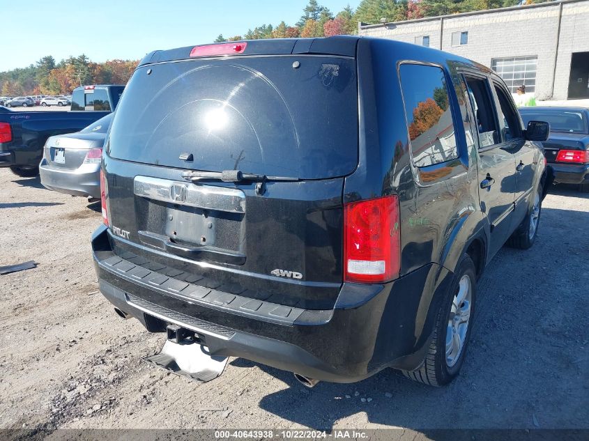 2012 Honda Pilot Ex-L VIN: 5FNYF4H50CB068636 Lot: 40643938