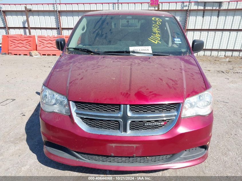 2016 Dodge Grand Caravan Se VIN: 2C4RDGBG2GR262696 Lot: 40644068