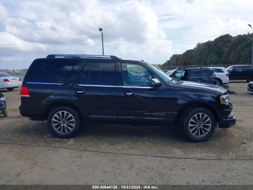 2016 Lincoln Navigator Select VIN: 5LMJJ2HT3GEL00651 Lot: 40644126