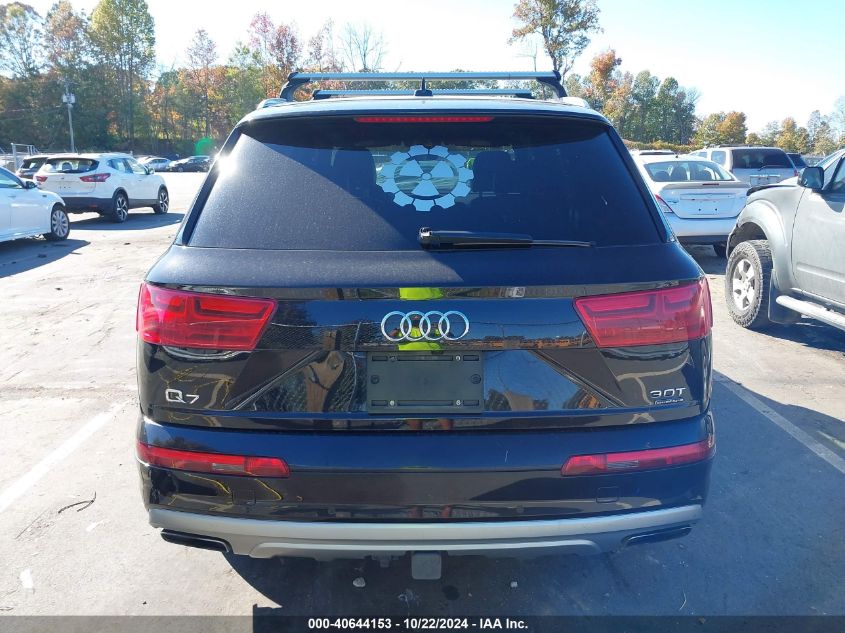 2018 Audi Q7 3.0T Premium VIN: WA1LAAF72JD014717 Lot: 40644153