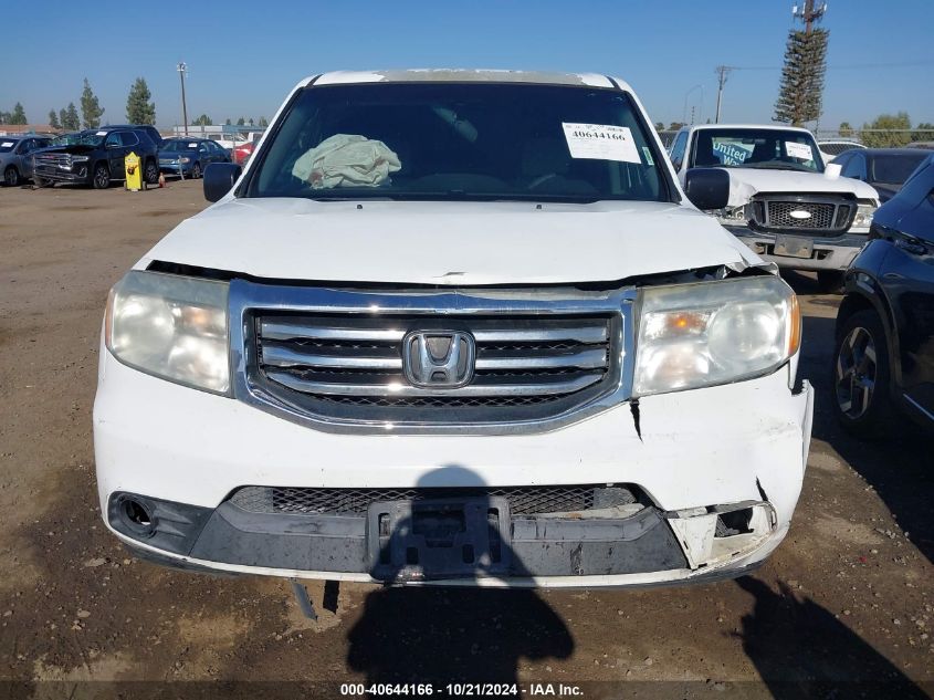 2014 Honda Pilot Lx VIN: 5FNYF4H23EB041830 Lot: 40644166