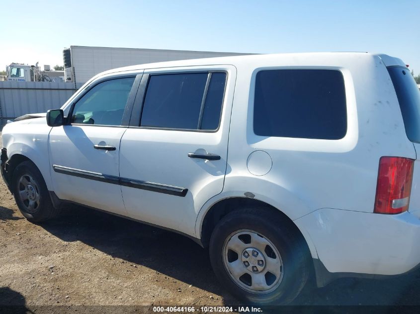 2014 Honda Pilot Lx VIN: 5FNYF4H23EB041830 Lot: 40644166