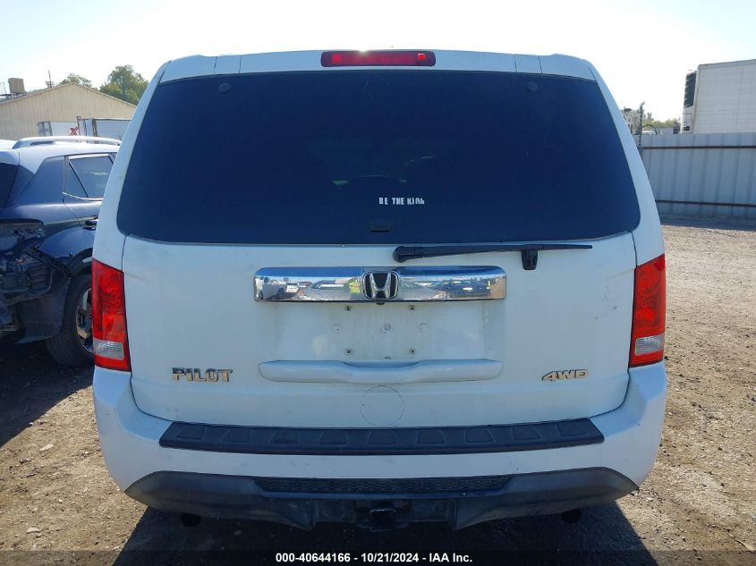 2014 Honda Pilot Lx VIN: 5FNYF4H23EB041830 Lot: 40644166