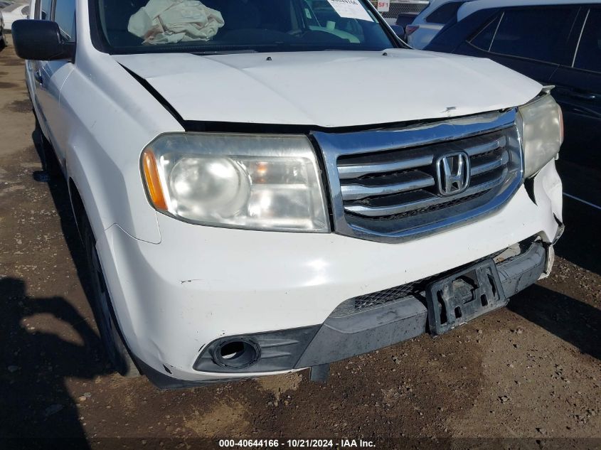 2014 Honda Pilot Lx VIN: 5FNYF4H23EB041830 Lot: 40644166