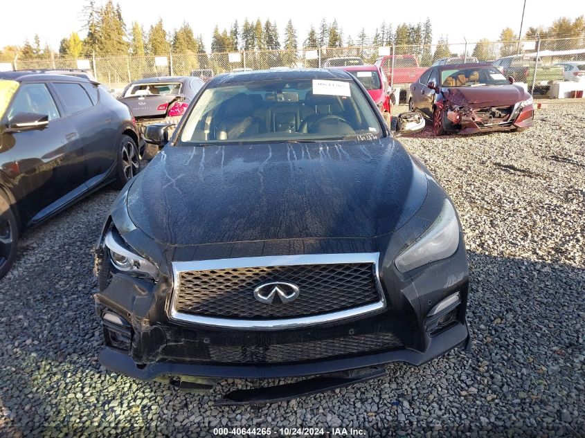 2014 Infiniti Q50 Hybrid Sport VIN: JN1AV7AR8EM701643 Lot: 40644265