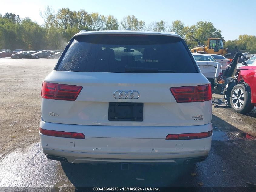 2018 Audi Q7 3.0T Premium VIN: WA1VAAF71JD052545 Lot: 40644270