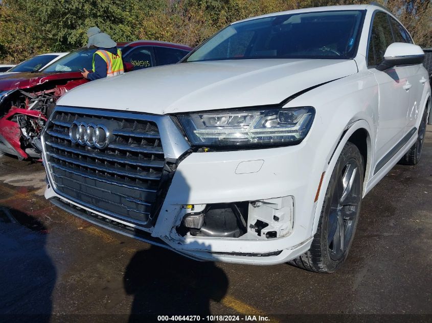 2018 Audi Q7 3.0T Premium VIN: WA1VAAF71JD052545 Lot: 40644270