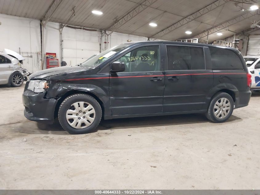 2016 Dodge Grand Caravan Se VIN: 2C4RDGBG2GR237457 Lot: 40644333