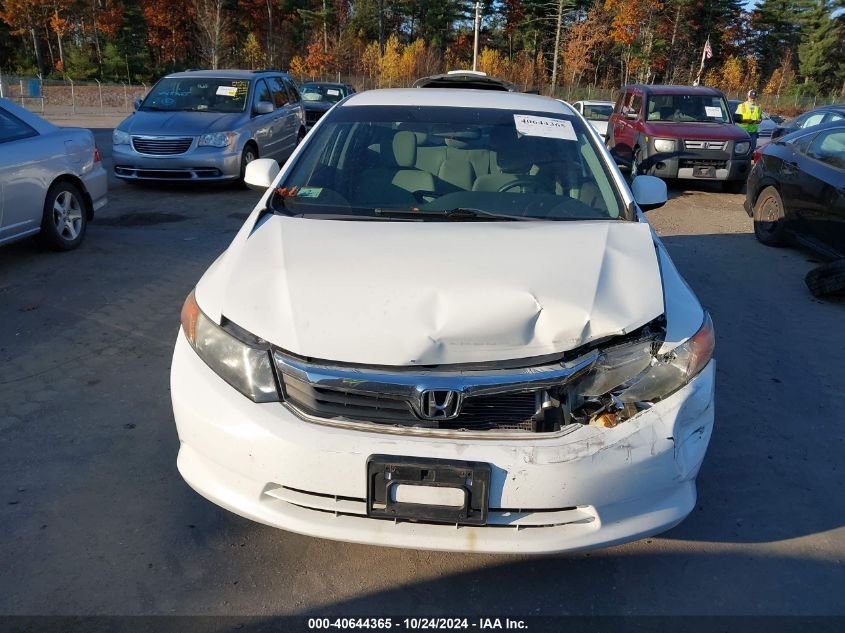 2012 Honda Civic Sdn Lx VIN: 2HGFB2F51CH587507 Lot: 40644365