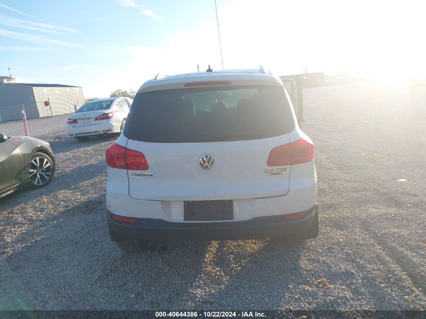 2014 Volkswagen Tiguan Se VIN: WVGBV3AX0EW568367 Lot: 40644386