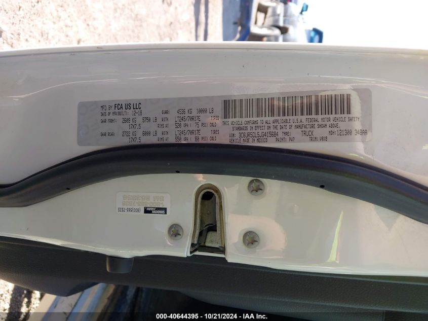 2018 RAM 2500 TRADESMAN  4X4 6'4 BOX - 3C6UR5CL5JG415684